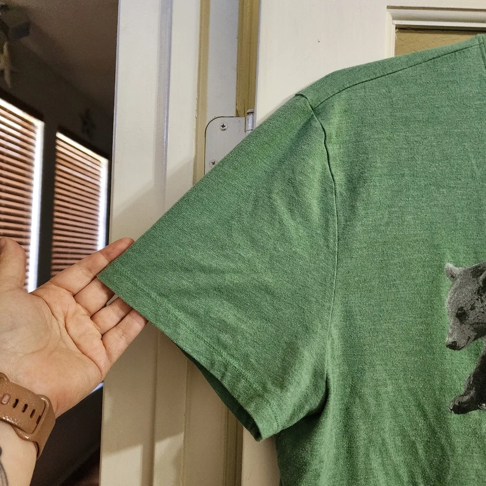 The North Face Bear Half Dome Graphic Tee Green XL Yosemite Shirt